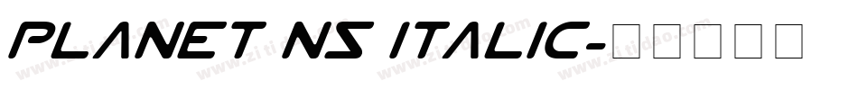 Planet NS Italic字体转换